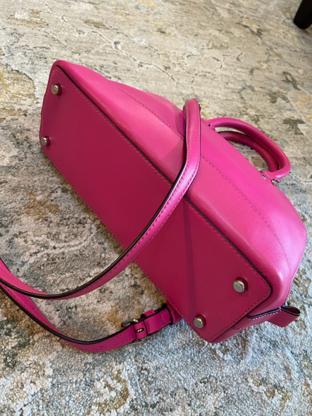 Coach 2017 Pink Leather Mini Sierra Satchel F57555 - Picture 6 of 9